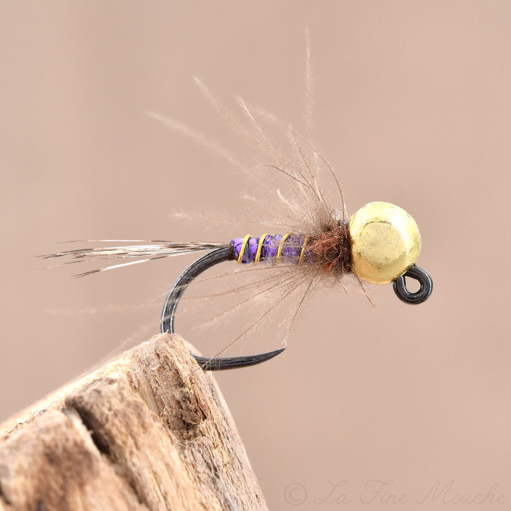 Jig Nymph Golden Purple - Gold Tungsten Bead