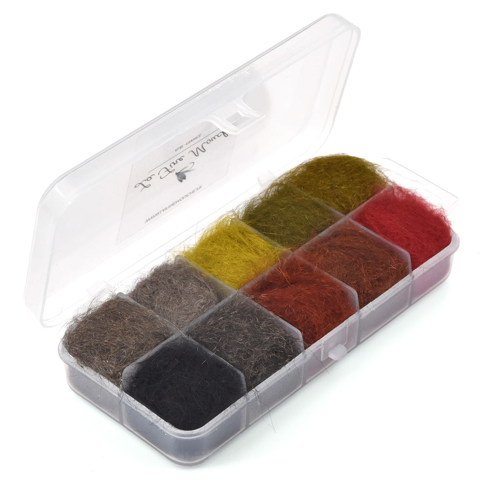 Squirel Dubbing Dispenser Box - 10 Colors