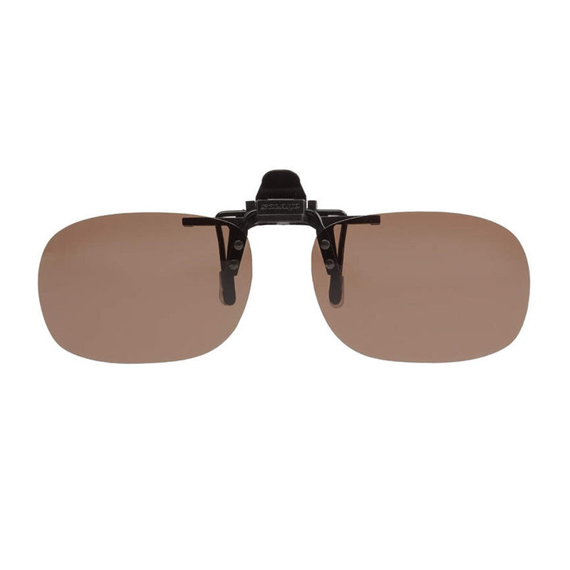 Solano V3 Polarized Clip-on Sunglasses - Brown